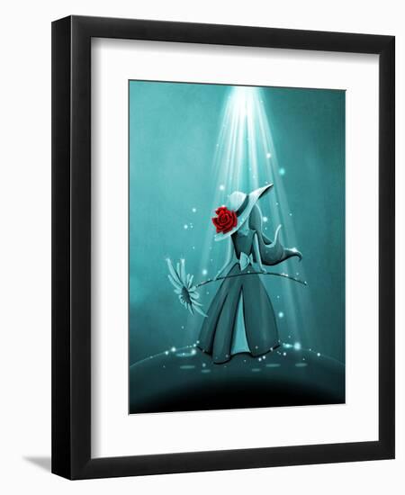 The Flower Girl-Cindy Thornton-Framed Art Print