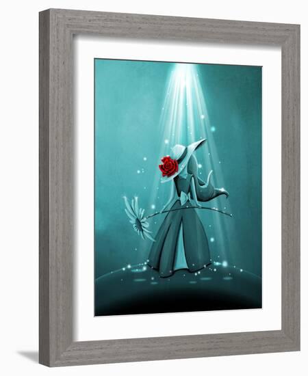 The Flower Girl-Cindy Thornton-Framed Art Print