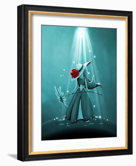 The Flower Girl-Cindy Thornton-Framed Art Print