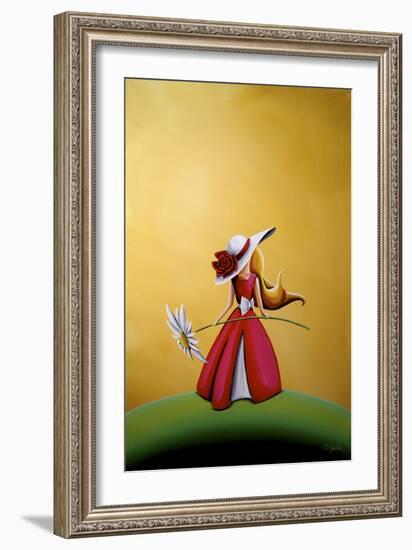 The Flower Girl-Cindy Thornton-Framed Giclee Print