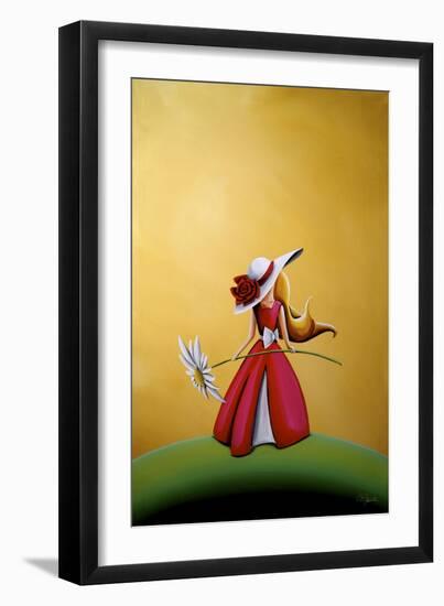 The Flower Girl-Cindy Thornton-Framed Giclee Print