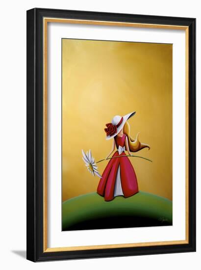 The Flower Girl-Cindy Thornton-Framed Giclee Print