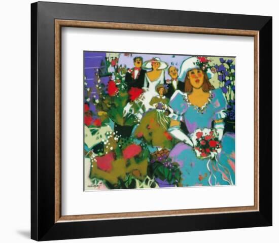 The Flower Girls-Claudette Castonguay-Framed Art Print