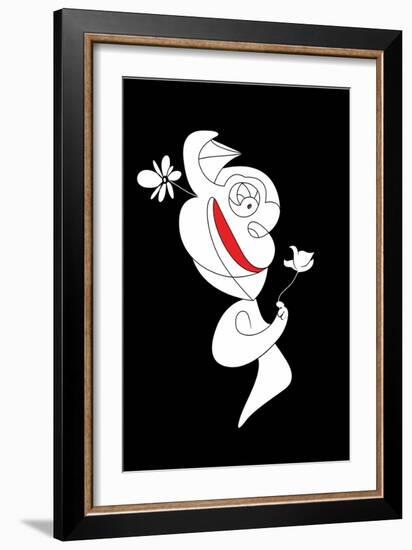 The Flower is Real Annimo-null-Framed Art Print