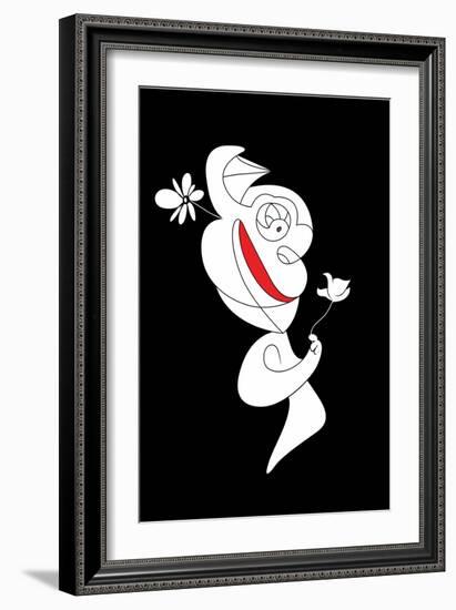The Flower is Real Annimo-null-Framed Art Print