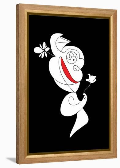 The Flower is Real Annimo-null-Framed Stretched Canvas