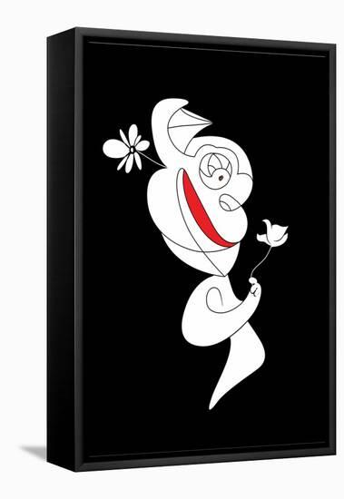 The Flower is Real Annimo-null-Framed Stretched Canvas