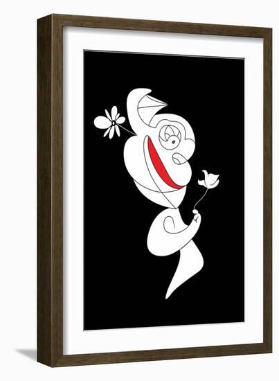 The Flower is Real Annimo-null-Framed Premium Giclee Print
