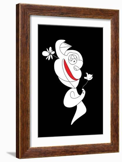 The Flower is Real Annimo-null-Framed Premium Giclee Print