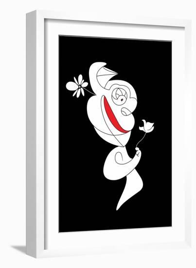 The Flower is Real Annimo-null-Framed Premium Giclee Print