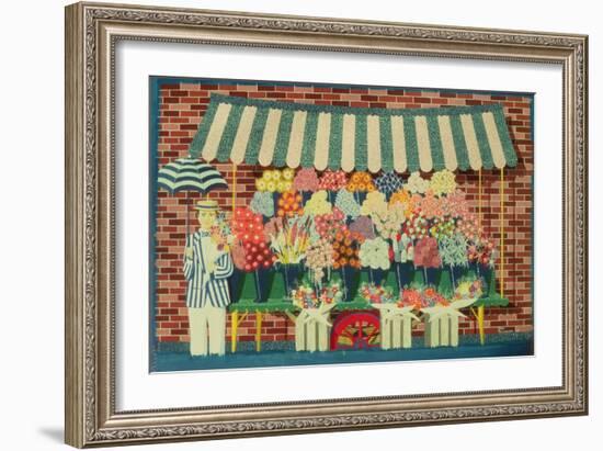 The Flower Man-Peter Szumowski-Framed Giclee Print