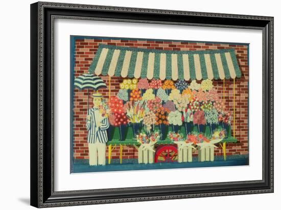 The Flower Man-Peter Szumowski-Framed Giclee Print