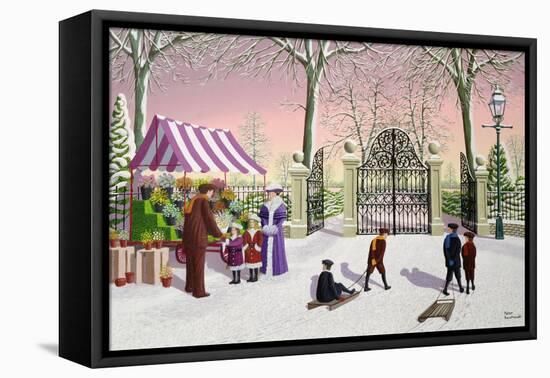 The Flower Man-Peter Szumowski-Framed Premier Image Canvas