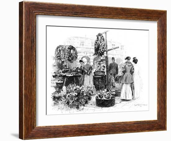 The Flower Market, 1901-Wilhelm Gause-Framed Giclee Print