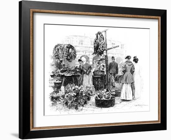 The Flower Market, 1901-Wilhelm Gause-Framed Giclee Print