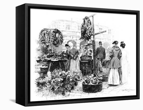 The Flower Market, 1901-Wilhelm Gause-Framed Premier Image Canvas