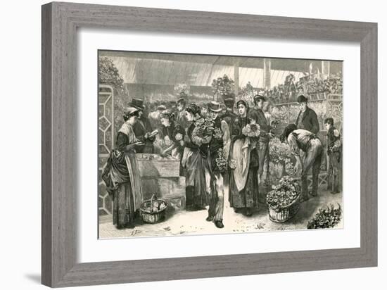 The Flower Market, Covent Garden, London-Edwin Buckman-Framed Giclee Print