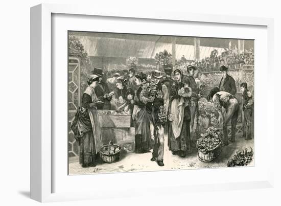 The Flower Market, Covent Garden, London-Edwin Buckman-Framed Giclee Print