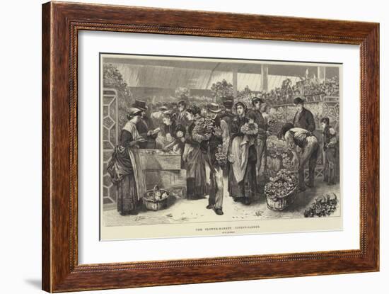 The Flower-Market, Covent-Garden-Edwin Buckman-Framed Giclee Print