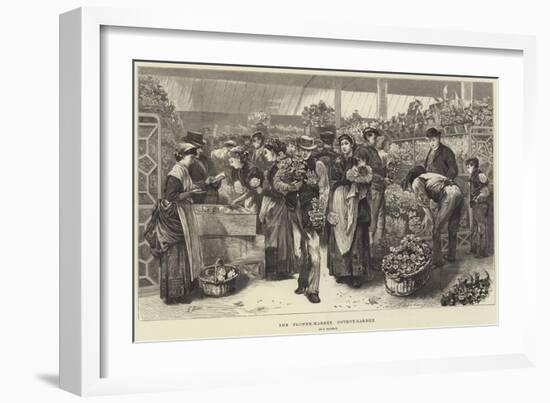 The Flower-Market, Covent-Garden-Edwin Buckman-Framed Giclee Print