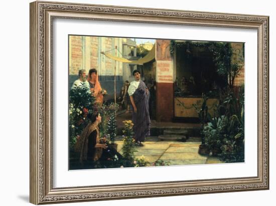 The Flower Market-Sir Lawrence Alma-Tadema-Framed Art Print