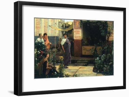 The Flower Market-Sir Lawrence Alma-Tadema-Framed Art Print