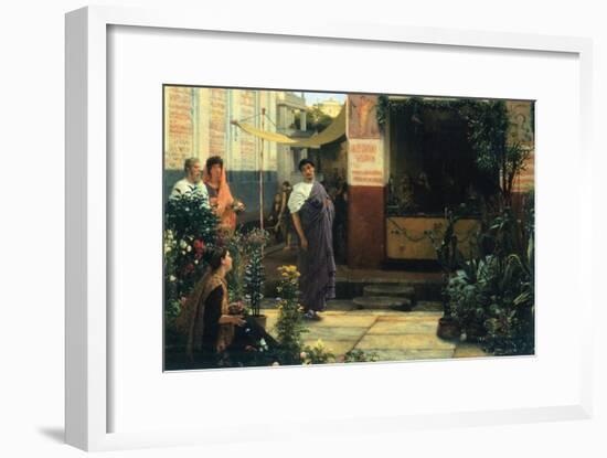 The Flower Market-Sir Lawrence Alma-Tadema-Framed Art Print