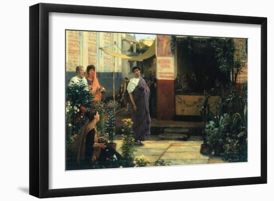 The Flower Market-Sir Lawrence Alma-Tadema-Framed Art Print