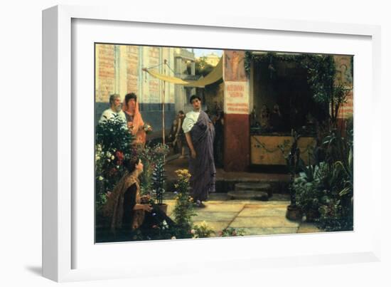 The Flower Market-Sir Lawrence Alma-Tadema-Framed Art Print