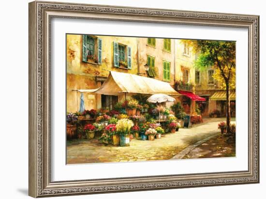 The Flower Market-Han Chang-Framed Art Print