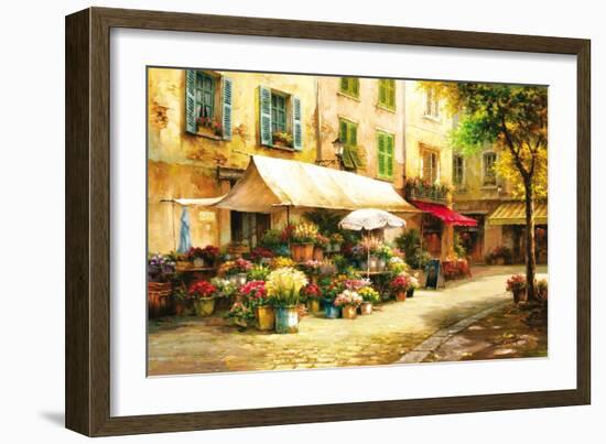 The Flower Market-Han Chang-Framed Art Print