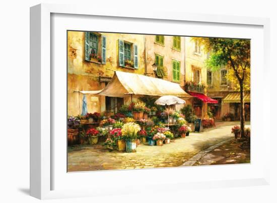 The Flower Market-Han Chang-Framed Art Print