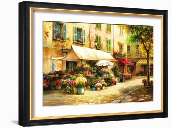 The Flower Market-Han Chang-Framed Art Print