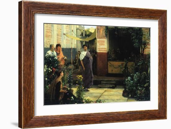 The Flower Market-Sir Lawrence Alma-Tadema-Framed Art Print