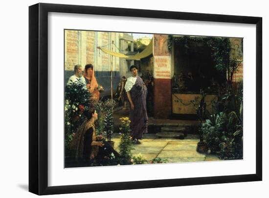 The Flower Market-Sir Lawrence Alma-Tadema-Framed Art Print