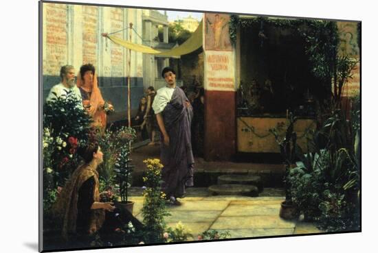 The Flower Market-Sir Lawrence Alma-Tadema-Mounted Art Print