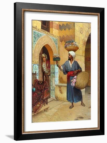 The Flower Merchant-Rudolph Ernst-Framed Art Print