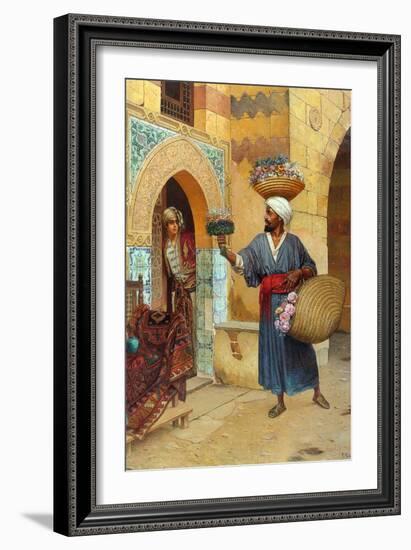 The Flower Merchant-Rudolph Ernst-Framed Art Print