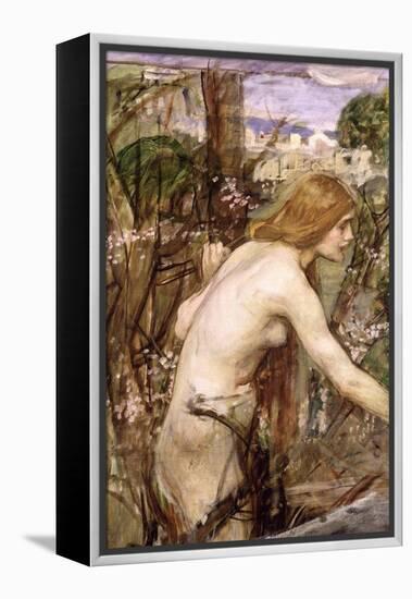 The Flower Picker-John William Waterhouse-Framed Premier Image Canvas