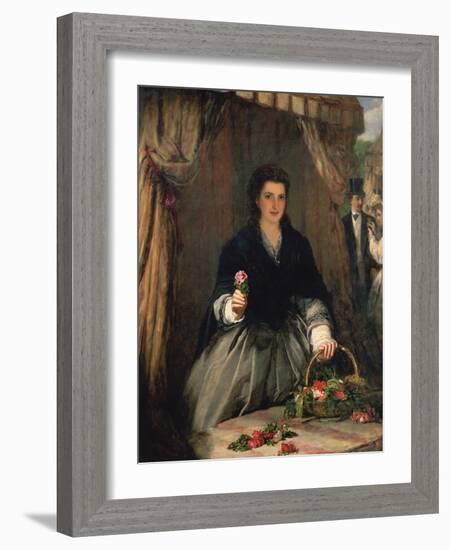 The Flower Seller, 1865-William Powell Frith-Framed Giclee Print