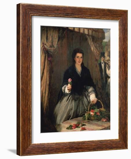 The Flower Seller, 1865-William Powell Frith-Framed Giclee Print