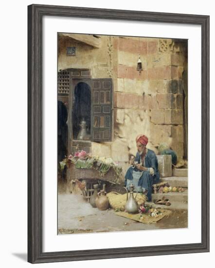 The Flower Seller, 1891-Raphael Von Ambros-Framed Giclee Print