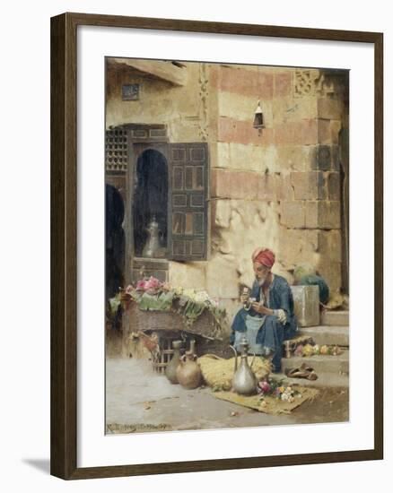 The Flower Seller, 1891-Raphael Von Ambros-Framed Giclee Print