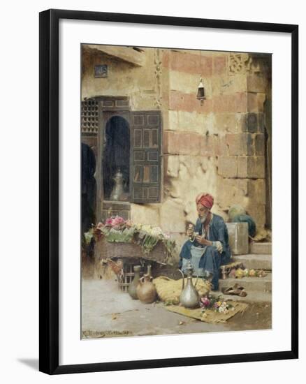 The Flower Seller, 1891-Raphael Von Ambros-Framed Giclee Print