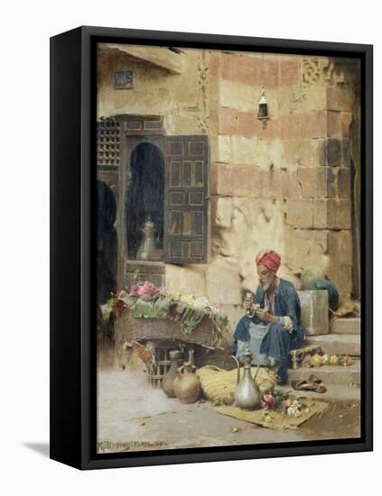 The Flower Seller, 1891-Raphael Von Ambros-Framed Premier Image Canvas