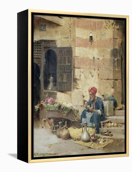 The Flower Seller, 1891-Raphael Von Ambros-Framed Premier Image Canvas
