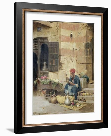 The Flower Seller, 1891-Raphael Von Ambros-Framed Giclee Print