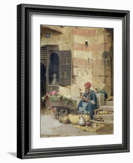 The Flower Seller, 1891-Raphael Von Ambros-Framed Giclee Print