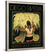 The Flower Seller, c.1942-Diego Rivera-Framed Art Print