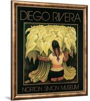 The Flower Seller, c.1942-Diego Rivera-Framed Art Print